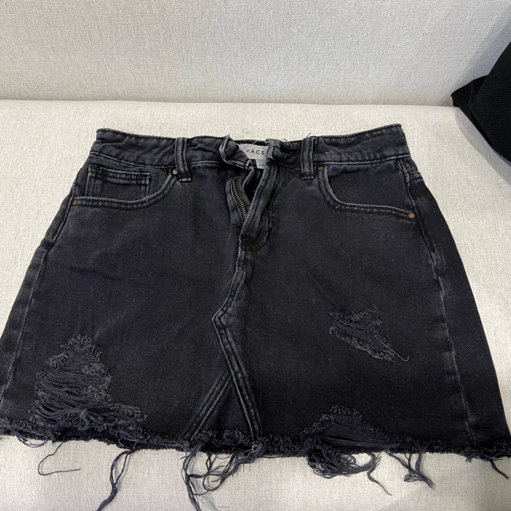 Pacsun Black Jean Skirt